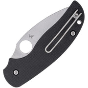 Spyderco Sage 6 Button Compression (Black) (3" Satin) [C123CFBCLP] - Image 2