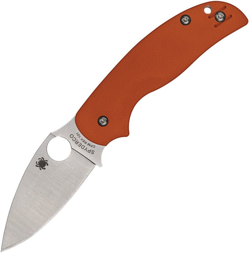 Spyderco Sage 5 Compress Org (Orange) (3" Satin) [C123GBORP]