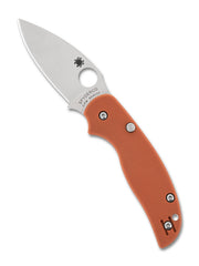 Spyderco Sage 6 Burnt Orange G10 CPM REX 121 Button-Release Compression Lock Folding Knife [C123GPBOR] - product view 4