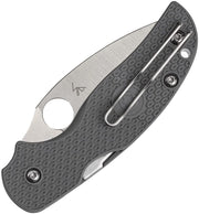 Spyderco Sage 5 Compress Gray Maxamet (Gray) (3" Satin) [C123PGY] - Image 2