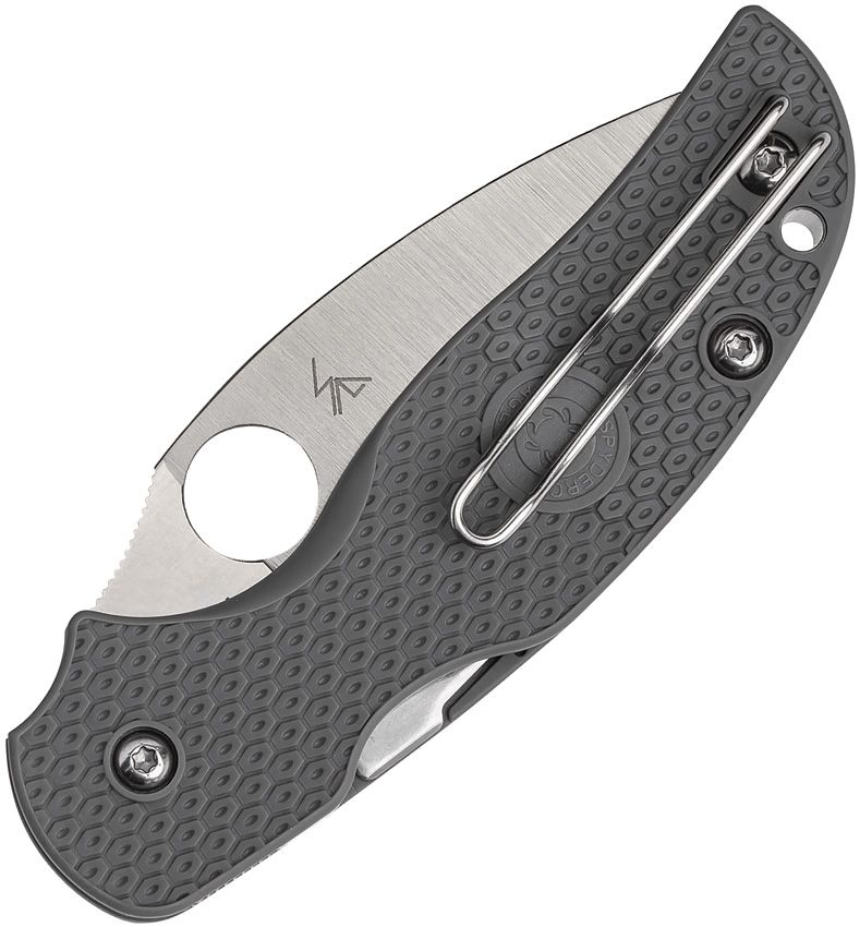 Spyderco Sage 5 Compress Gray Maxamet (Gray) (3" Satin) [C123PGY] - Image 2