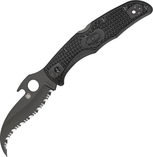 Spyderco Matriarch 2 Lockback (Black) (3.5" Satin) [C12SBBK2W]