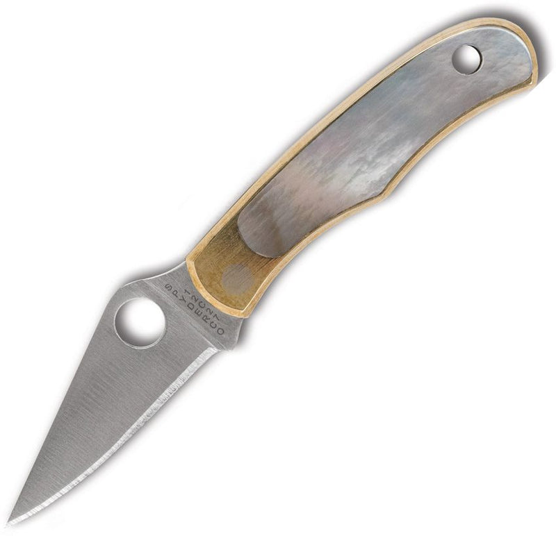 Spyderco Bug Slip Joint Abalone (Stainless) (1.25" Satin) [C133AP]