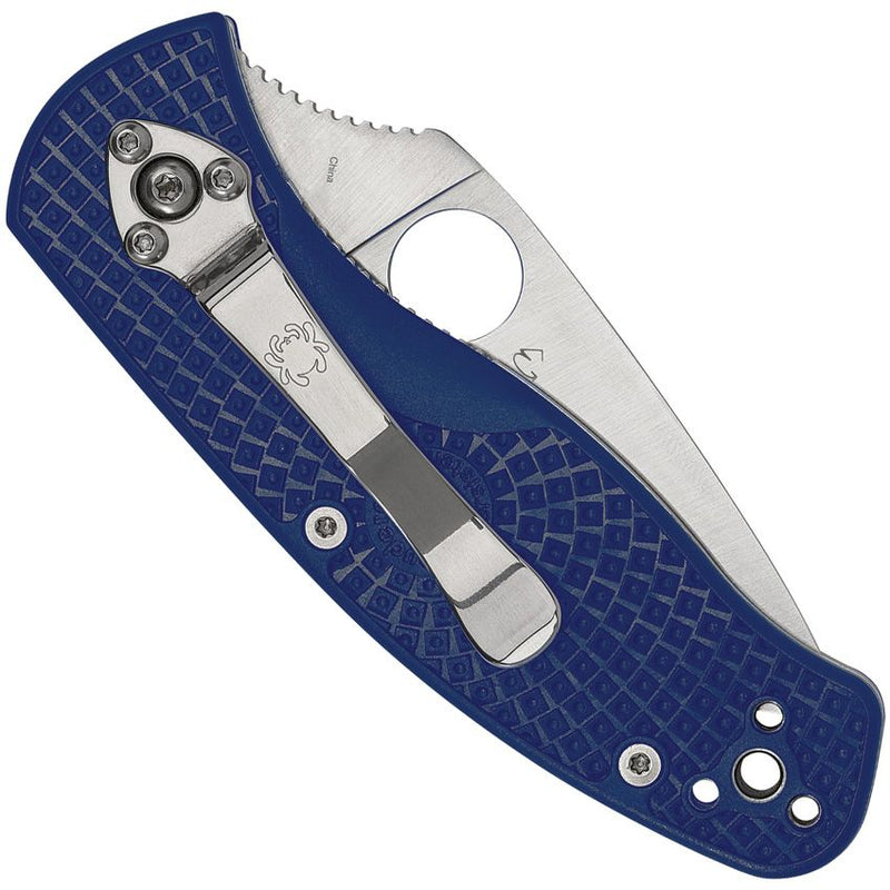 Spyderco Persistence Linerlock Blue (Blue) (2.75" Satin) [C136SBL] - Image 2
