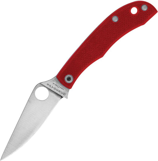 Spyderco Honeybee Slip Joint Red (Red) (1.63" Satin) [C137GRDP]