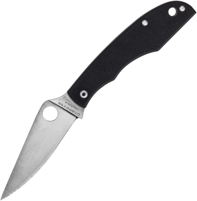 Spyderco Grasshopper Slip Joint Black (Black) (2.25" Satin) [C138GBKP]