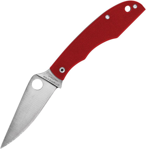 Spyderco Grasshopper Slip Joint Red (2.25" Satin)