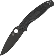 Spyderco Resilience Linerlock Black (Black) (4.25" Black) [C142PBBK]