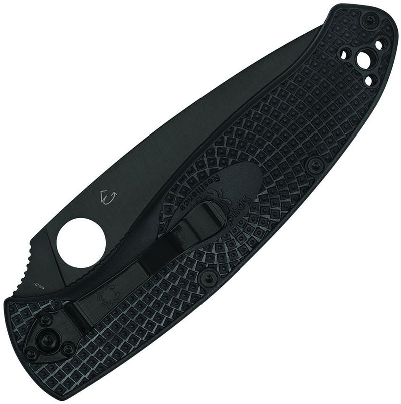 Spyderco Resilience Linerlock Black (Black) (4.25" Black) [C142PBBK] - Image 2