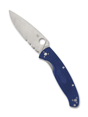 Spyderco Resilience Lightweight Blue FRN CPM S35VN CombinationEdge Folding Knife [C142PSBL] - product view 2