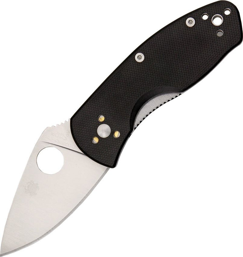 Spyderco Ambitious Linerlock (Black) (2.25" Satin) [C148GP]