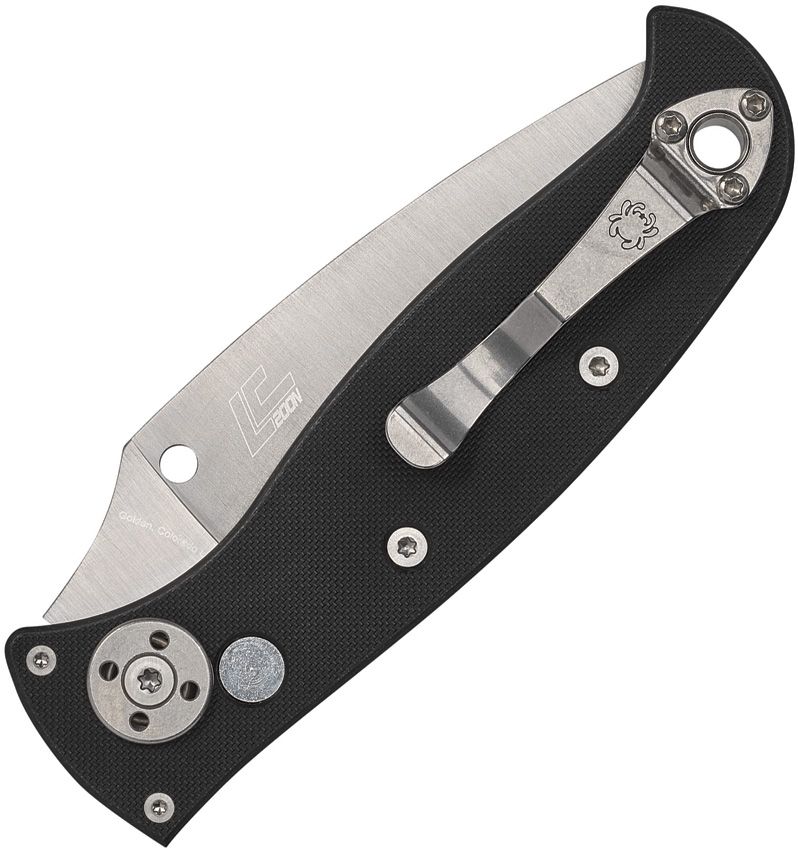 Spyderco Auto Autonomy Button Lock (Black) (3.5" Satin) [C165GP2] - Image 2