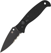 Spyderco Auto Autonomy 2 Button Lock (3.5" Black)
