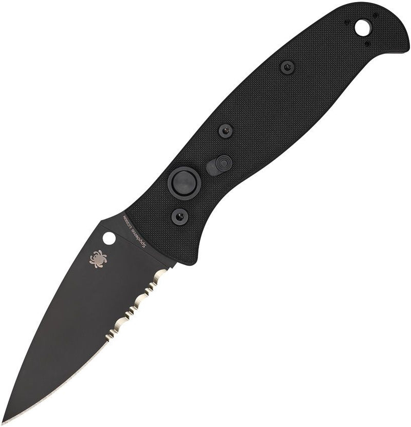 Spyderco Auto Autonomy 2 Button Lock (3.5" Black)