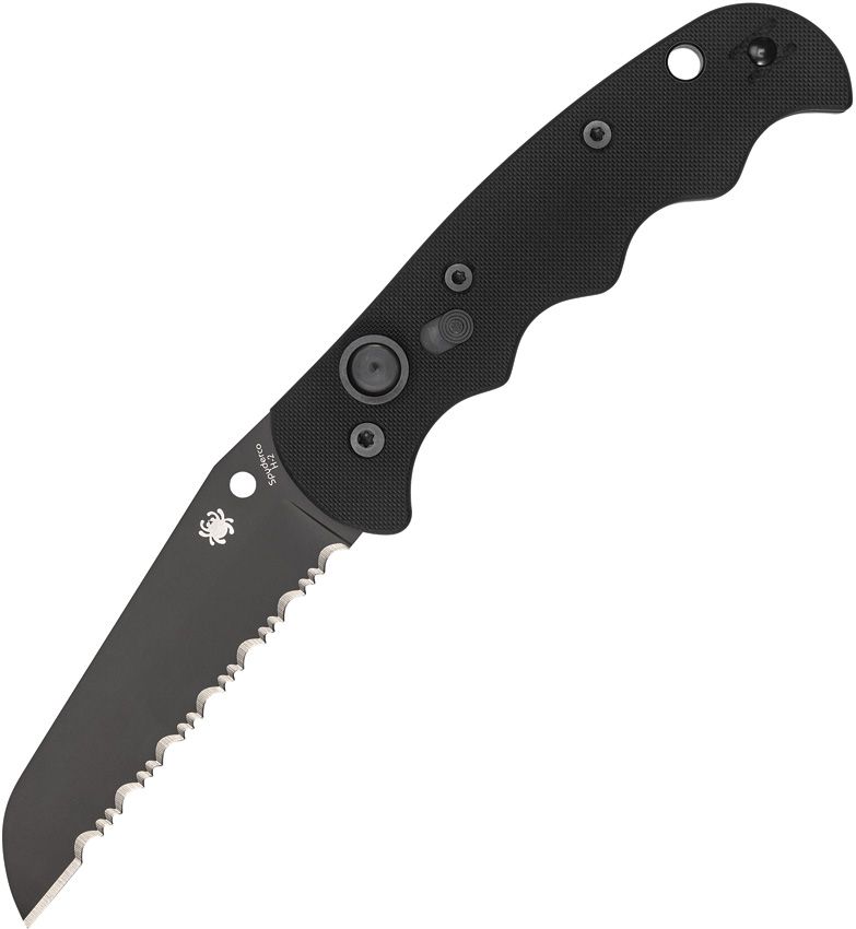 Spyderco Auto Autonomy Button Lock (3.5" Black)