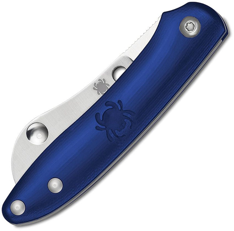 Spyderco Roadie Blue Plain (Blue) (2" Satin) [C189PBL] - Image 2
