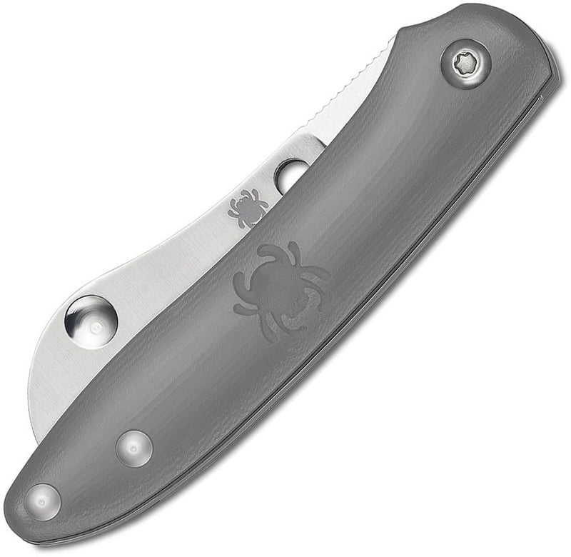 Spyderco Roadie Gray Plain (Gray) (2" Satin) [C189PGY] - Image 2