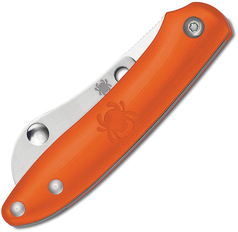 Spyderco Roadie Orange Plain (Orange) (2" Satin) [C189POR] - Image 2