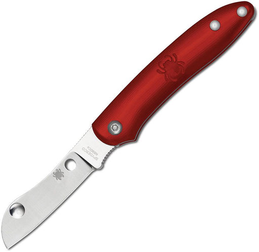 Spyderco Roadie Red Plain (2" Satin)