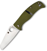 Spyderco Caribbean Sheepfoot Shape (Black) (3.63" Satin) [C217GPSF]