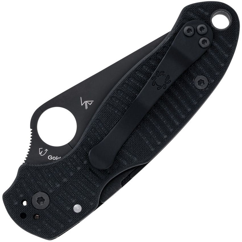 Spyderco Para 3 Salt Compress Lock (Black) (3" Black) [C223GMCBKP] - Image 2