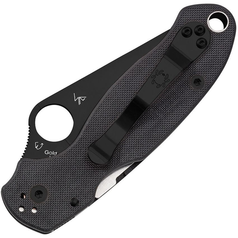 Spyderco Para 3 Black Blade (Black) (3" Black) [C223GPBK] - Image 2