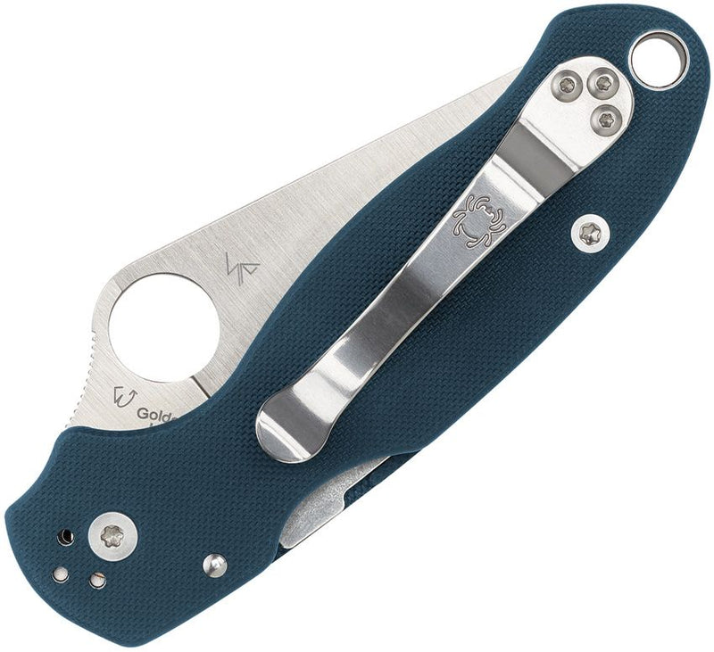 Spyderco Para 3 Compression Lock Blu (Blue) (7.62" Satin) [C223GPCBL] - Image 2