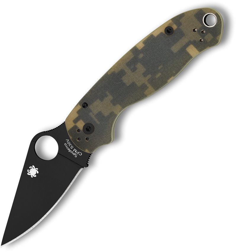 Spyderco Para 3 Black Blade (3" Satin)
