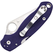 Spyderco Para 3 Compression Lock (Blue) (3" Satin) [C223GPDBL] - Image 2