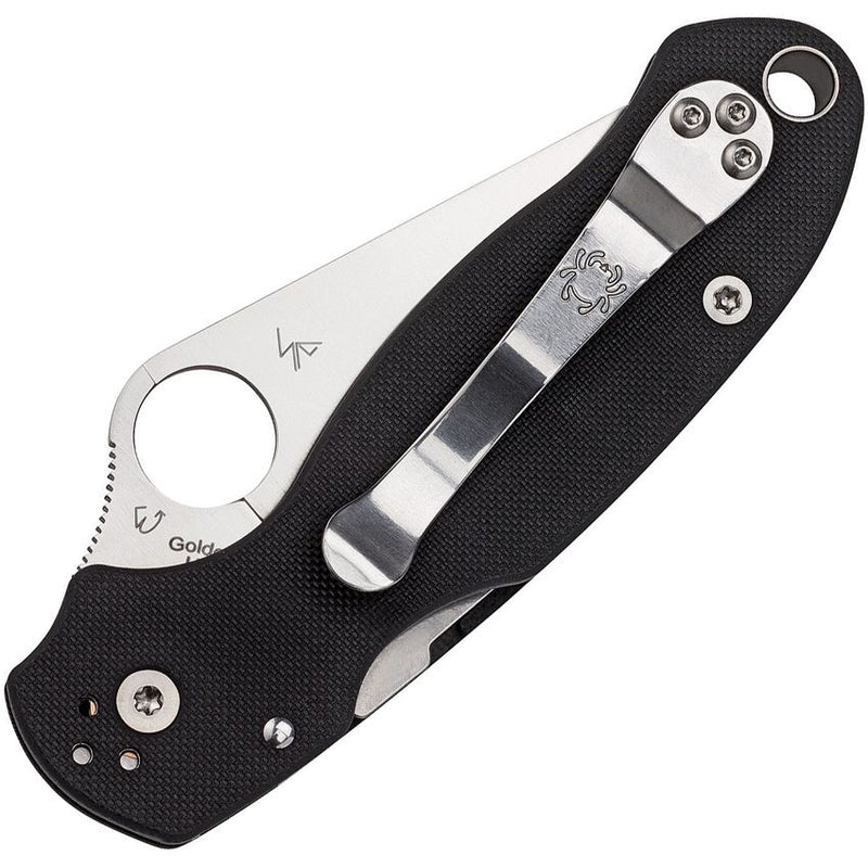 Spyderco Para 3 Satin Blade (Black) (3" Satin) [C223GPS] - Image 2