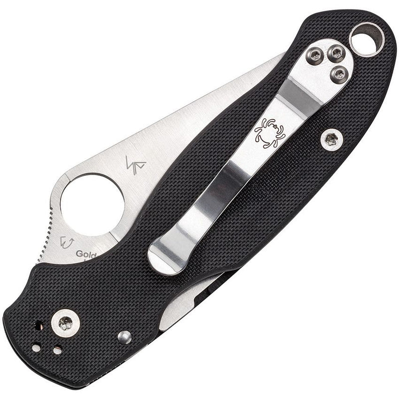 Spyderco Para 3 Satin Blade (Black) (3" Satin) [C223GS] - Image 2