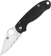 Spyderco Para 3 Satin Blade (Black) (3" Satin) [C223GS]