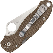 Spyderco Para 3 Compression Lock Brn (Brown) (3" Satin) [C223MPCW] - Image 2
