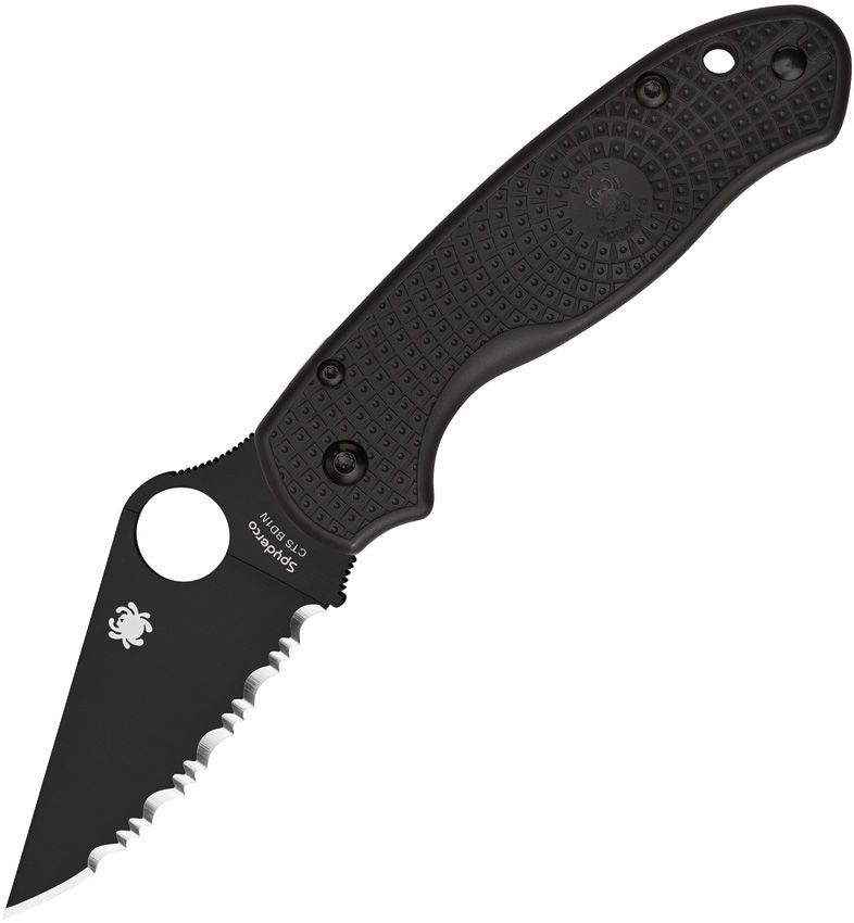 Spyderco Para 3 Compression Lock Blk (Black) (3" Black) [C223SBBK]
