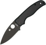 Spyderco Shaman Compression Lock (Black) (3.63" Satin) [C229GPBK]
