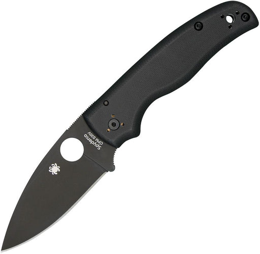 Spyderco Shaman Compression Lock (Black) (3.63" Satin) [C229GPBK]