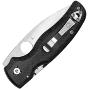 Spyderco Shaman Compression Lock (Black) (3.63" Satin) [C229GP] - Image 2