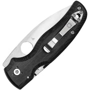 Spyderco Shaman Compression Lock Serr (Black) (3.63" Satin) [C229GS] - Image 2