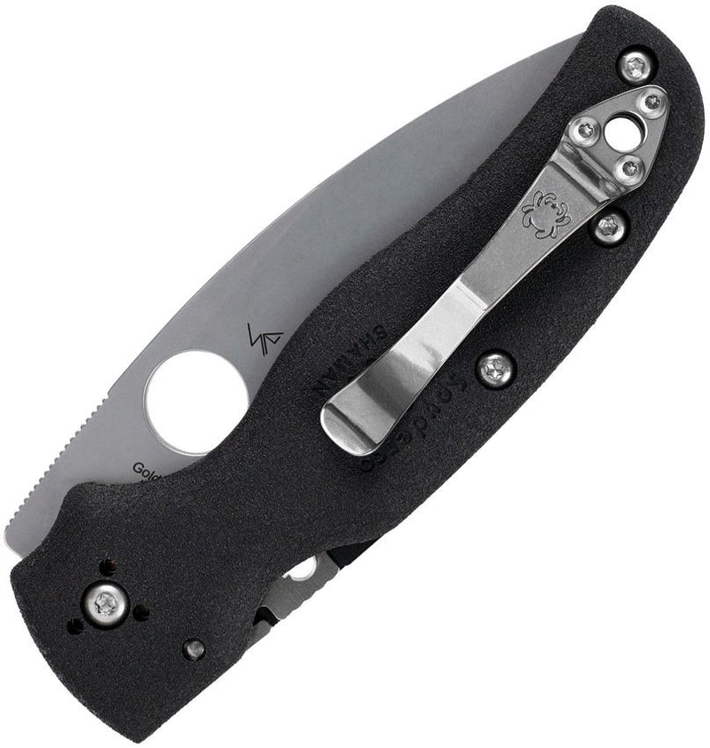 Spyderco Shaman Lightwt Compres Lock (3.5" Satin) - Image 2