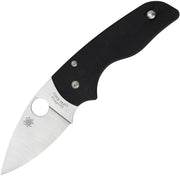 Spyderco Lil' Native Plain Black G10 (Black) (2.25" Satin) [C230GP]