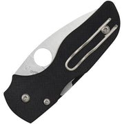 Spyderco Lil' Native Plain Black G10 (Black) (2.25" Satin) [C230GP] - Image 2