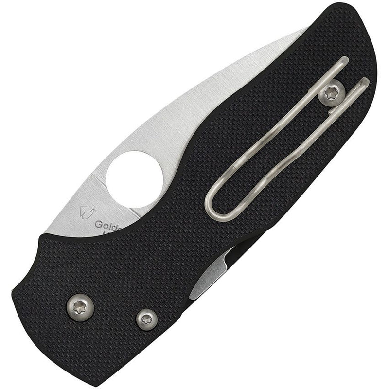 Spyderco Lil' Native Plain Black G10 (Black) (2.25" Satin) [C230GP] - Image 2