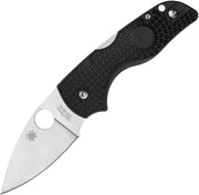 Spyderco Lil' Native Lockback Satin (Black) (2.38" Satin) [C230PBK]