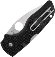 Spyderco Lil' Native Lockback Satin (Black) (2.38" Satin) [C230PBK] - Image 2