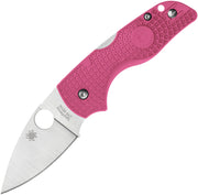 Spyderco Lil’ Native Lightweight Pink FRN Tumbled Folding Knife [C230PPN] - product view 4