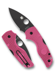 Spyderco Lil’ Native Lightweight Pink FRN Black DLC Folding Knife [C230PPNBK] - product view 1