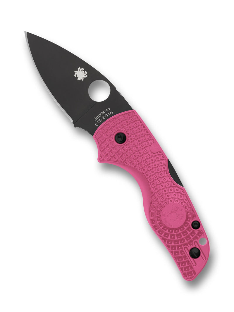 Spyderco Lil’ Native Lightweight Pink FRN Black DLC Folding Knife [C230PPNBK] - product view 2