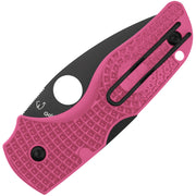 Spyderco Lil’ Native Lightweight Pink FRN Black DLC Folding Knife [C230PPNBK] - product view 5