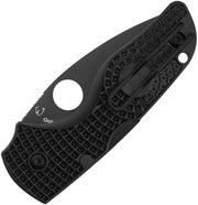 Spyderco Lil' Native Lockback Blk Serr (Black) (2.38" Black) [C230SBBK] - Image 2