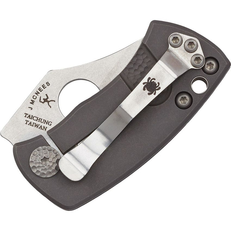 Spyderco McBee Framelock (Stainless) (1.5" Stonewash) [C236TIP] - Image 2